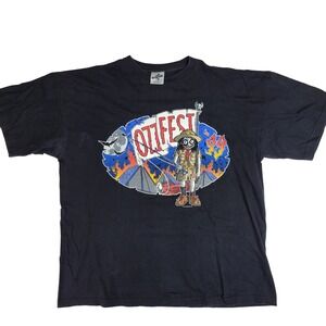 Vintage 1999 Ozzfest 99 Cronies T-Shirt XL Black Ozzy Osbourne Concert Band Tee